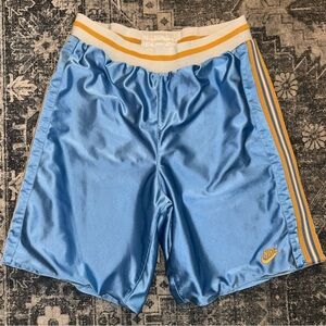 Vintage NIKE Men’s Basketball Shorts REVERSIBLE Supreme Court Blue White Size L